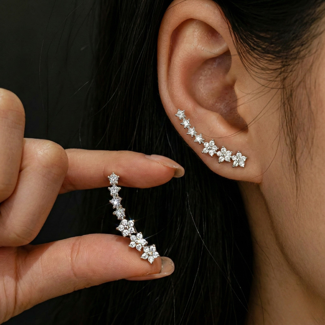Elegante florale oorbellen