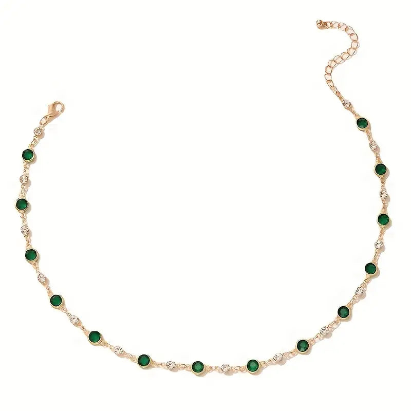 Collar Colgante Verde Divino