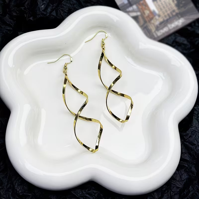 Pendientes Espiral Dorada | Oro