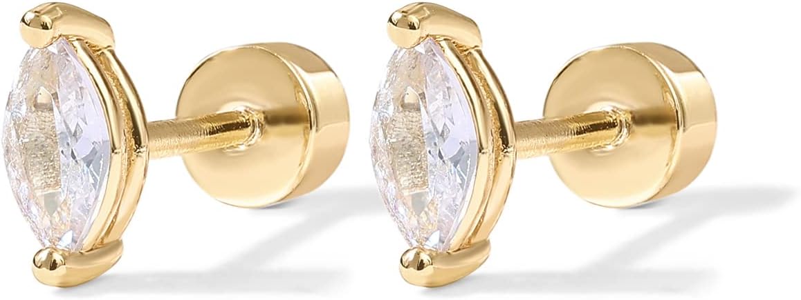Pendientes Gota Diamante | Oro