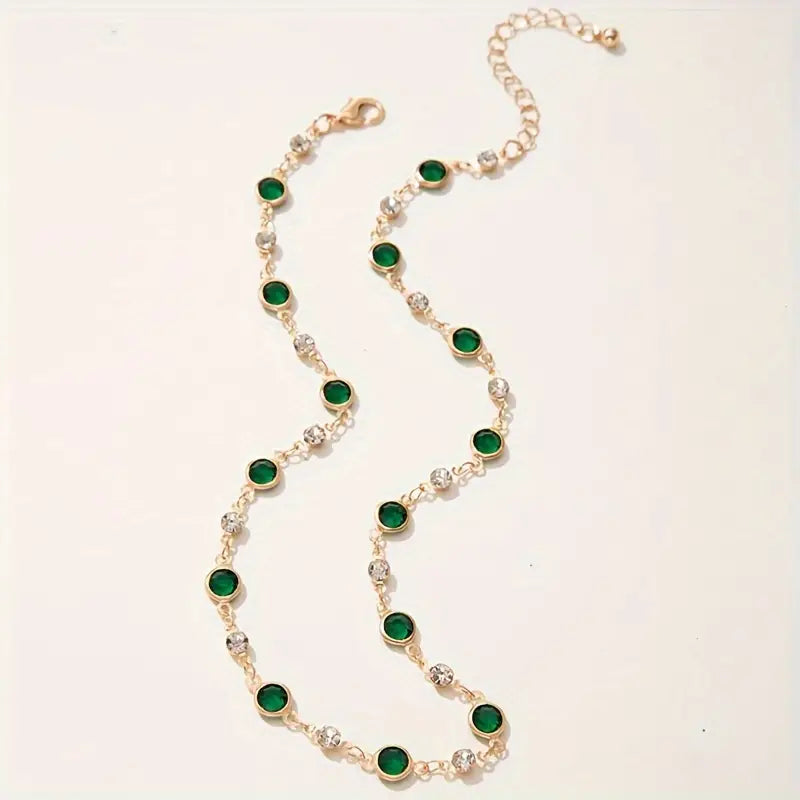 Collar Colgante Verde Divino