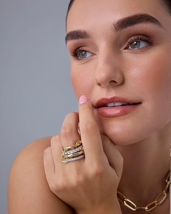Conjunto Anillos Unidos | Oro
