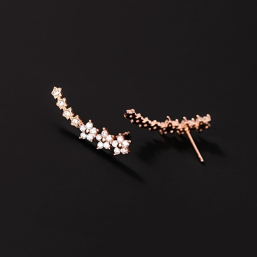 Elegante florale oorbellen