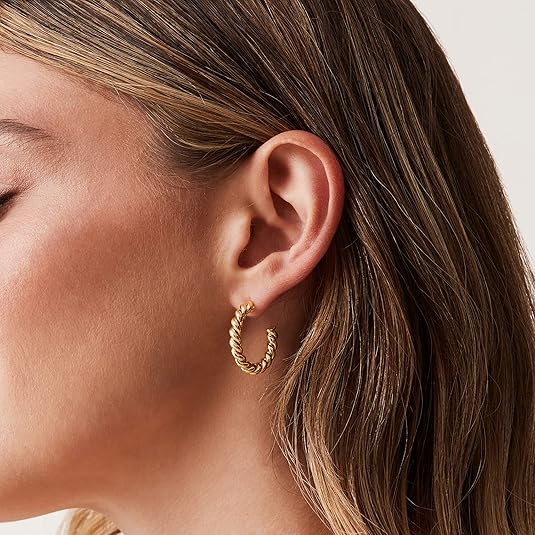 Pendientes Argolla Trenzada | Oro