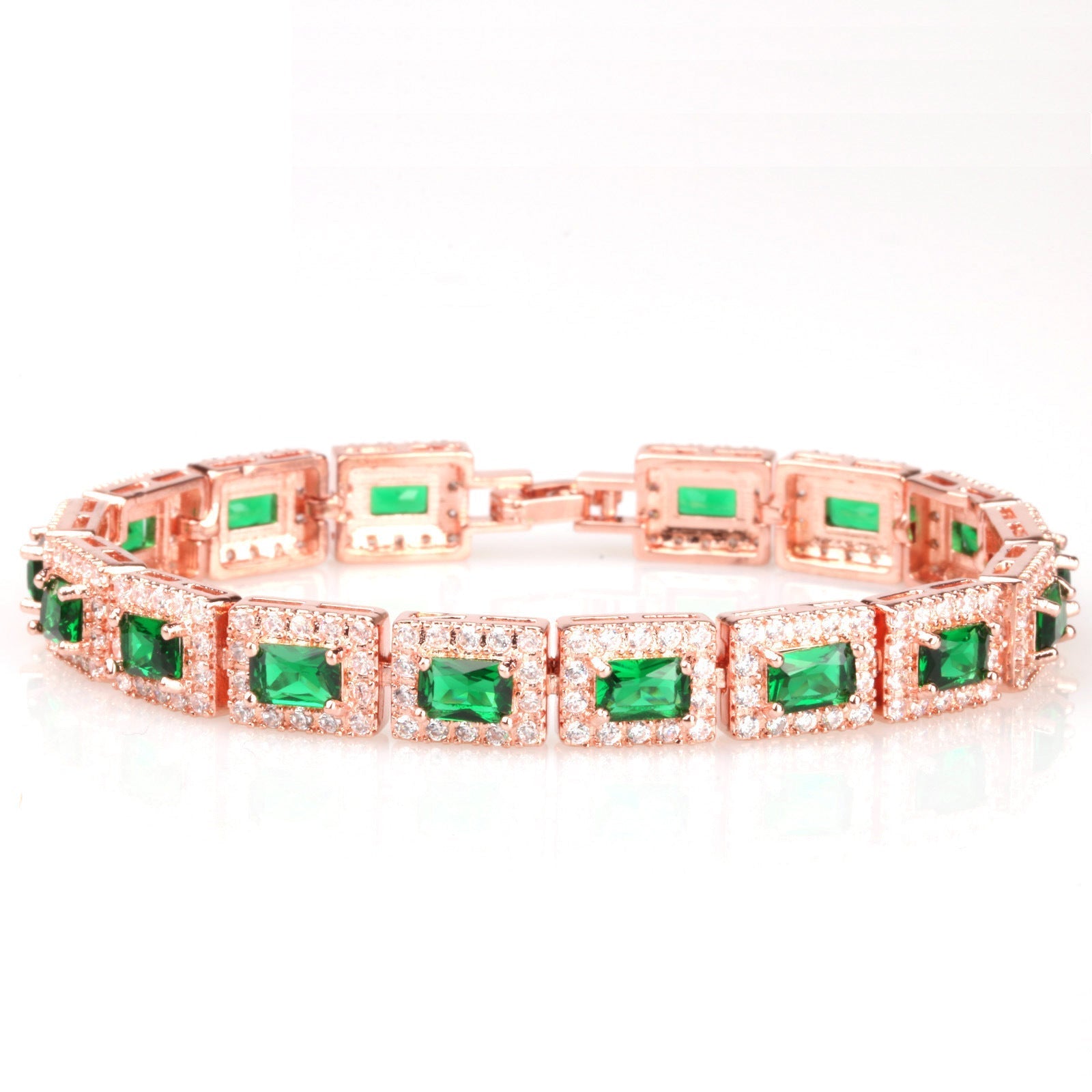 Gouden Smaragd Armband