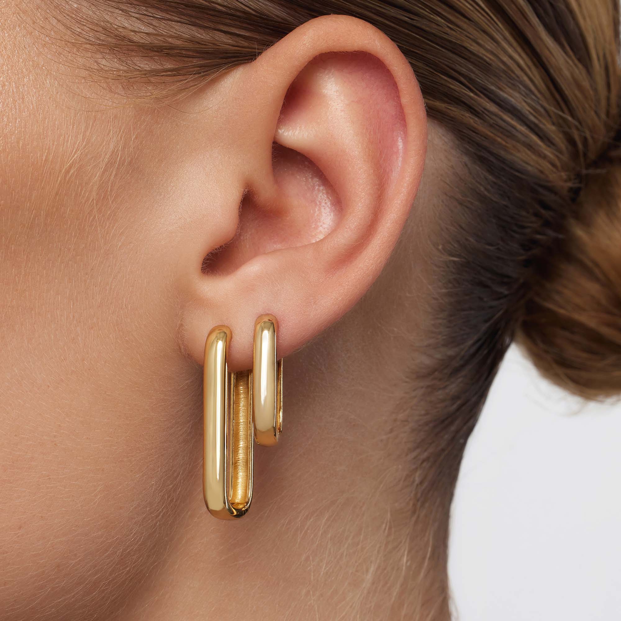 Pendientes Argolla Ícono | Oro