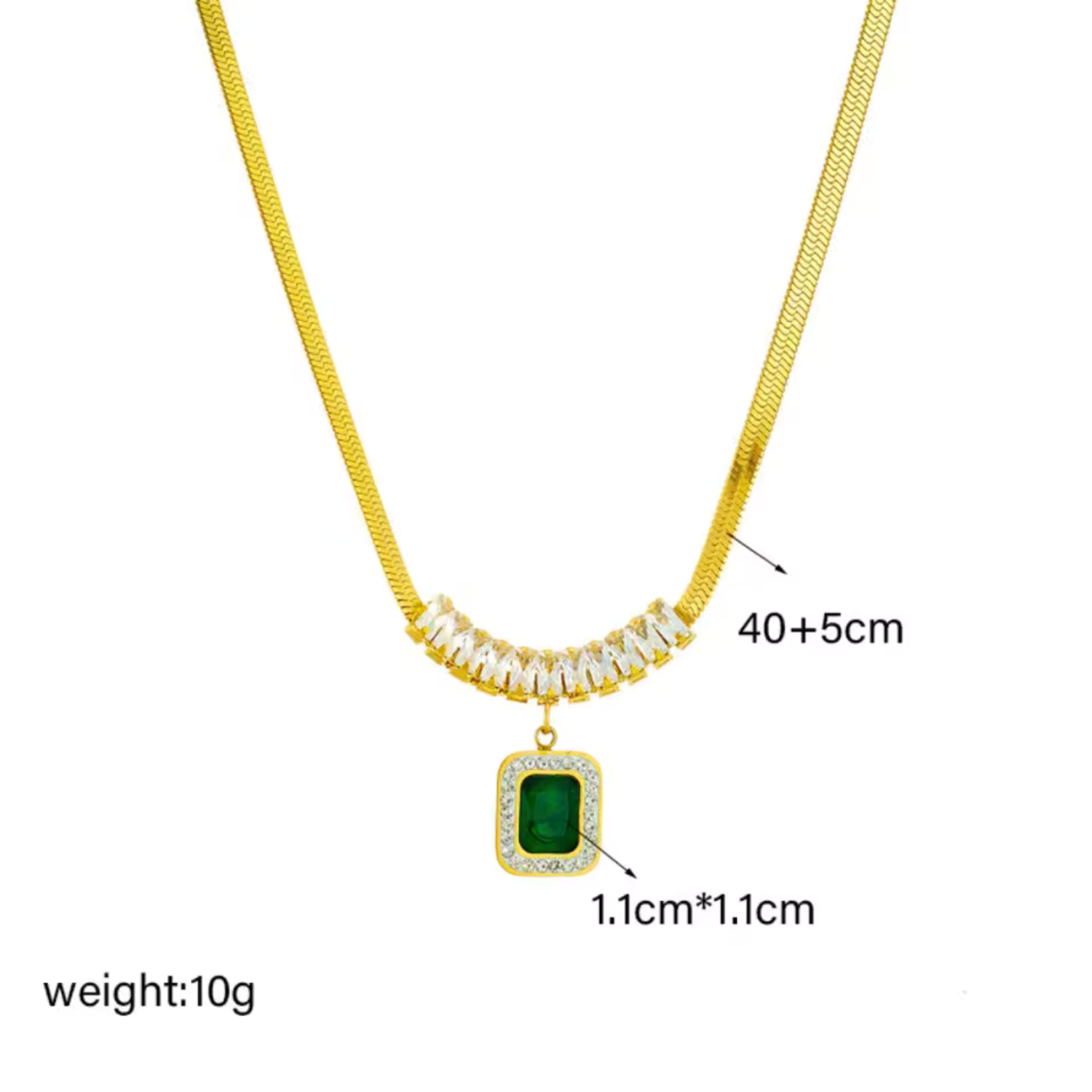 Conjunto de Joyería Esmeralda de la Noche