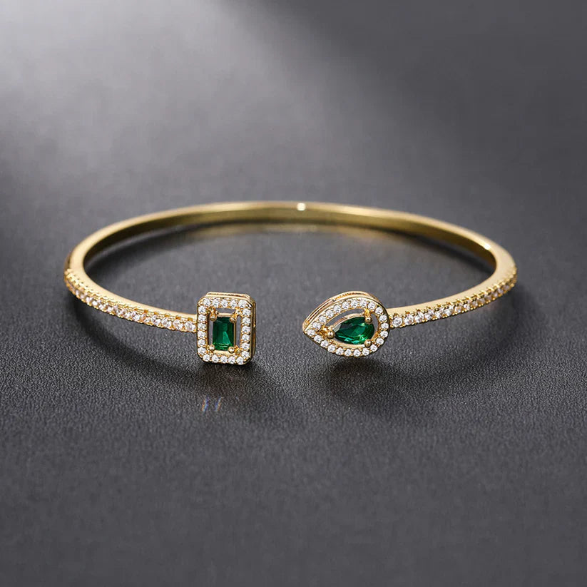 Pulsera Esmeralda Brillante