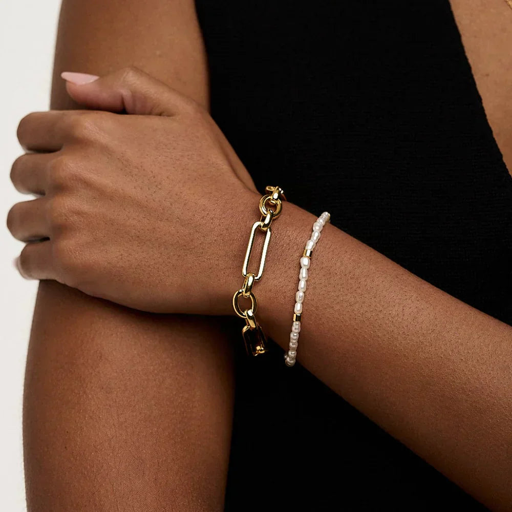 Pulsera Barra T | Oro