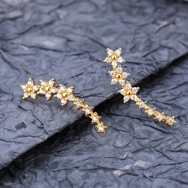 Elegante florale oorbellen