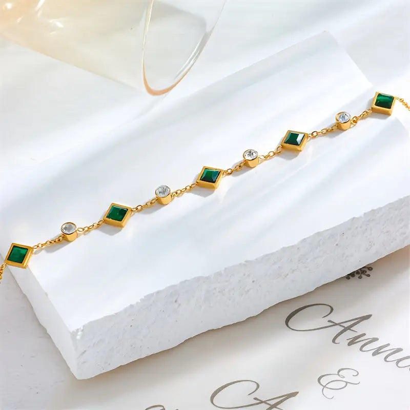 Hemelse Smaragd Armband