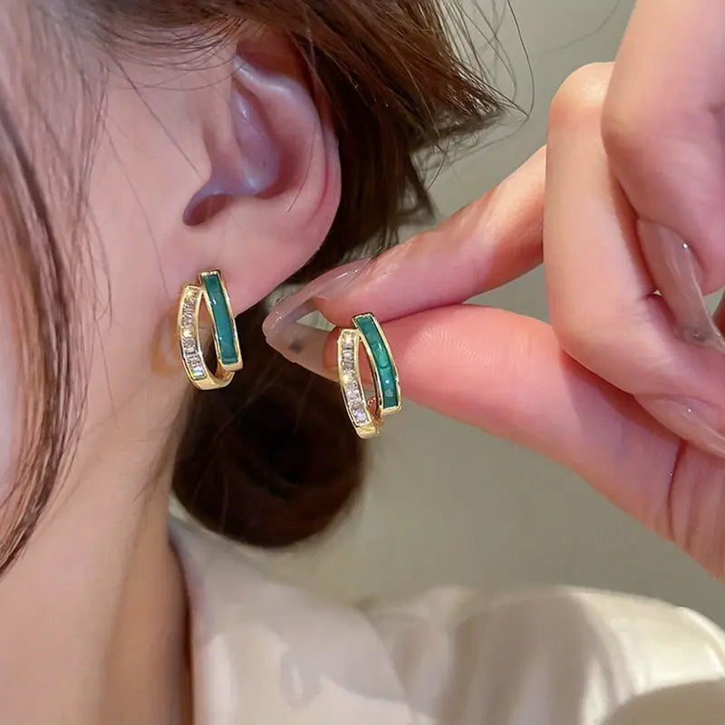 Pendientes Flora de Oro Elegante