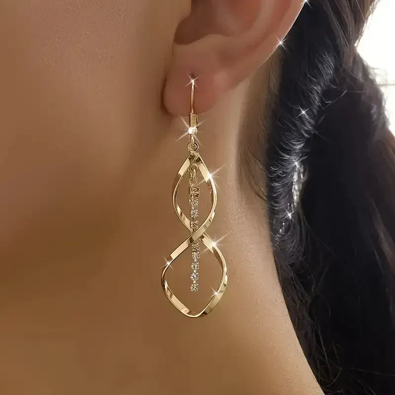 Luxe spiraaloorbellen – Goud